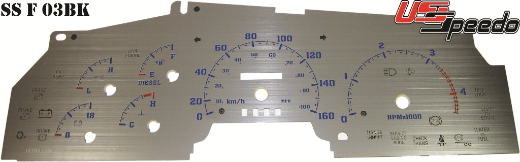 US Speedo Custom Gauge Face