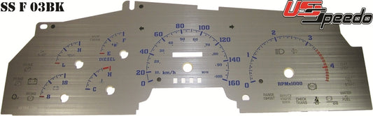 US Speedo Custom Gauge Face