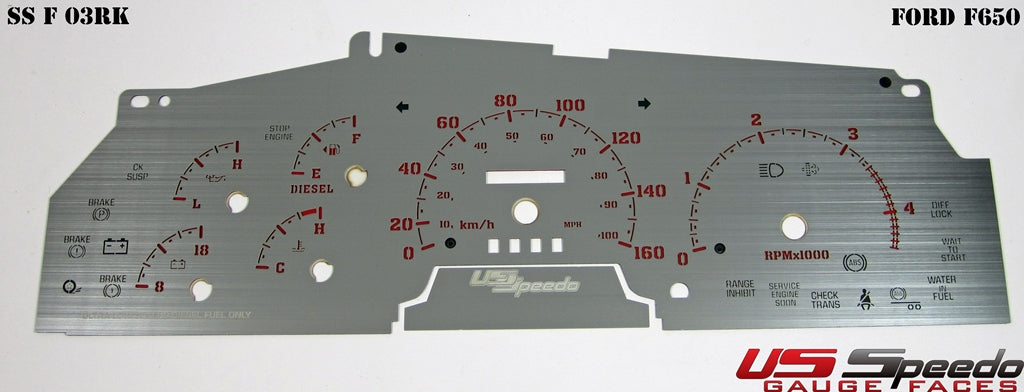 US Speedo Custom Gauge Face