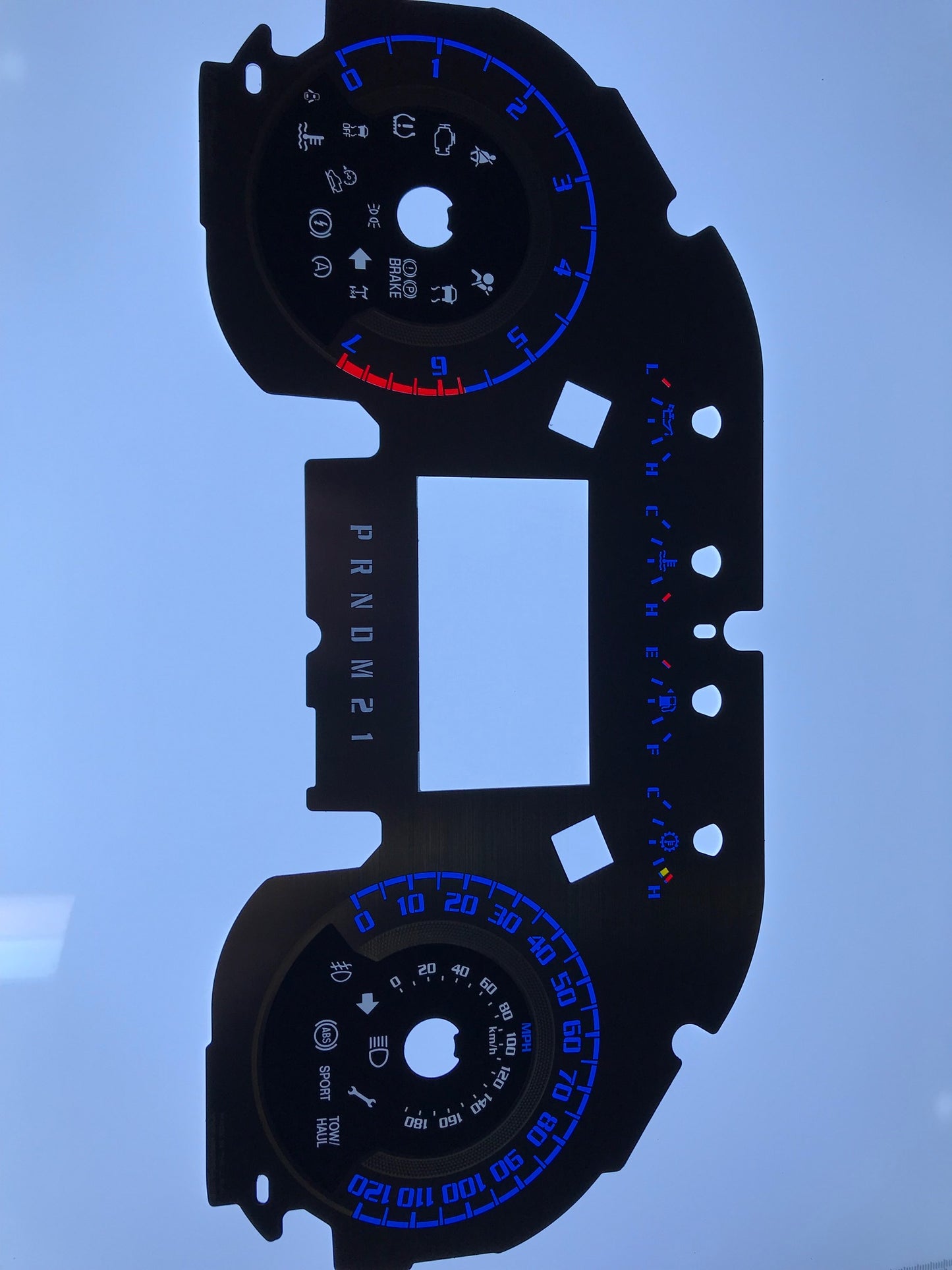 US Speedo Custom Gauge Face