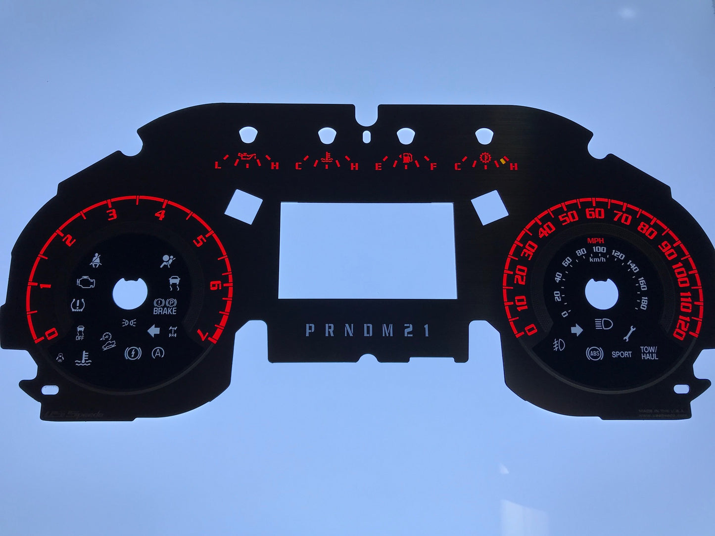 US Speedo Custom Gauge Face