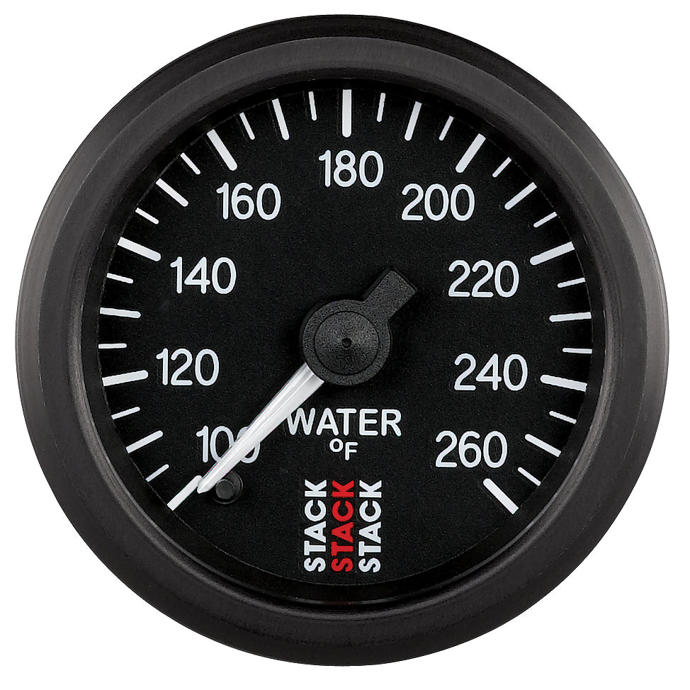 WATER TEMP PRO STEPPER MOTOR 52MM BLK 100-260 Farinihieht 1/8 In. NPTF MALE