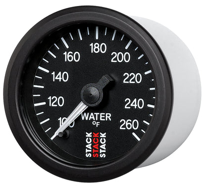 WATER TEMP PRO STEPPER MOTOR 52MM BLK 100-260 Farinihieht 1/8 In. NPTF MALE