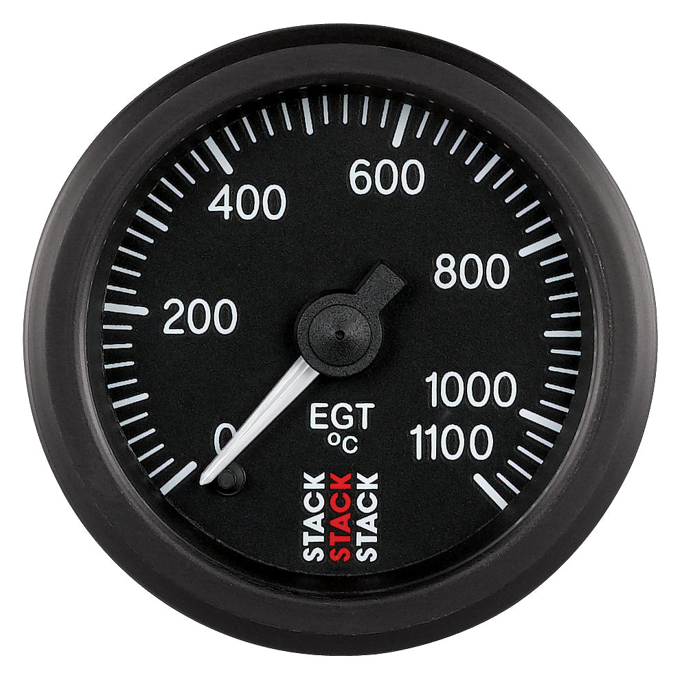 EXHAUST GAS TEMP PRO STEPPER MOTOR 52MM BLK 0-1100 Celsius