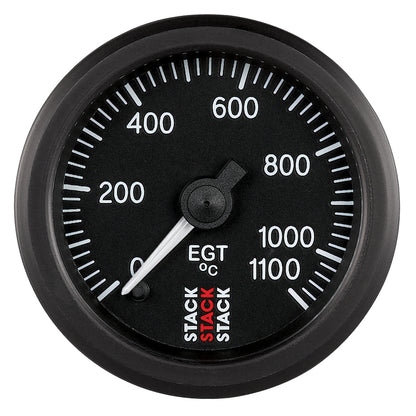 EXHAUST GAS TEMP PRO STEPPER MOTOR 52MM BLK 0-1100 Celsius