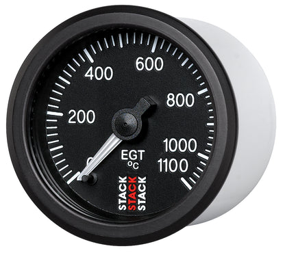 EXHAUST GAS TEMP PRO STEPPER MOTOR 52MM BLK 0-1100 Celsius