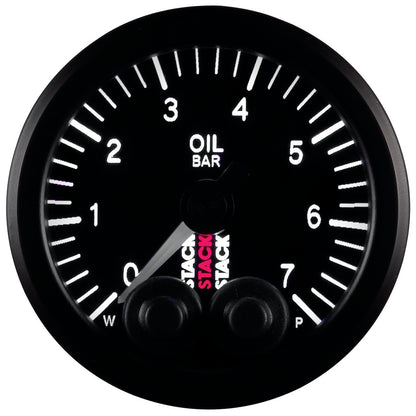 OIL PRESS PRO-CONTROL 52MM BLK 0-7 BAR M10 MALE