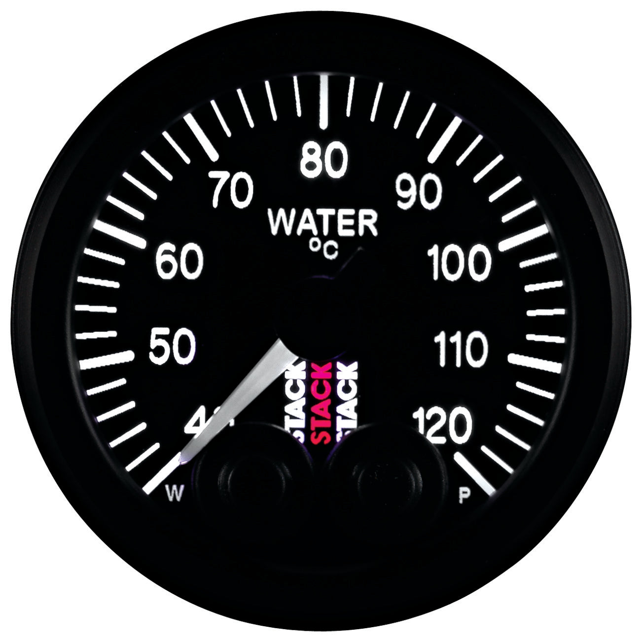 WATER TEMP PRO-CONTROL 52MM BLK 40-120 Celsius 1/8 In. NPTF MALE