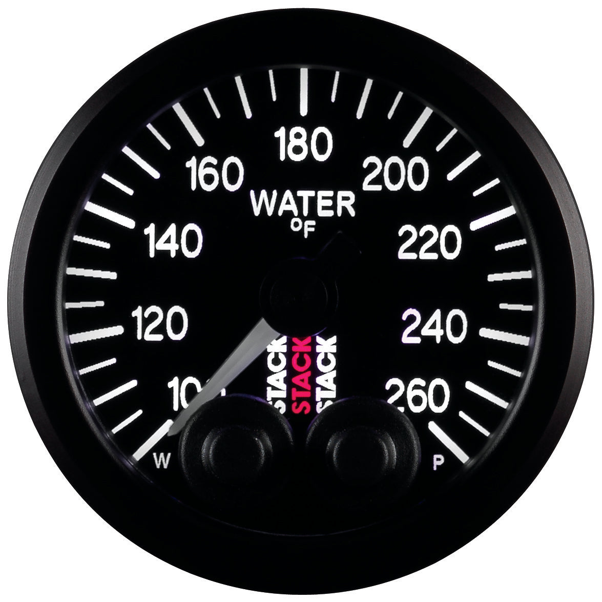 WATER TEMP PRO-CONTROL 52MM BLK 100-260 Farinihieht 1/8 In. NPTF MALE
