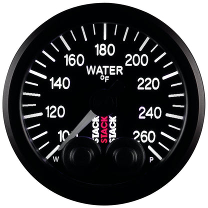 WATER TEMP PRO-CONTROL 52MM BLK 100-260 Farinihieht 1/8 In. NPTF MALE