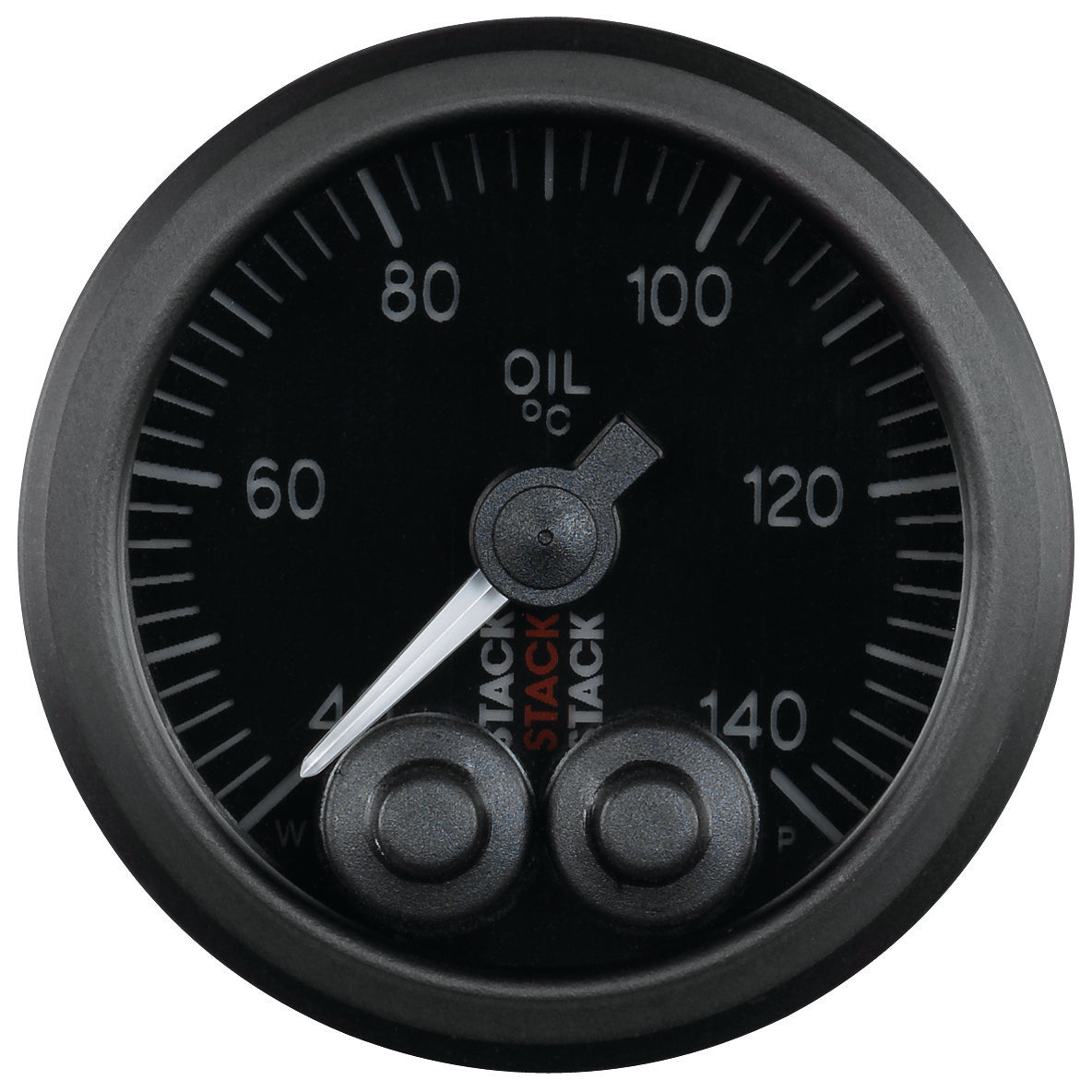 OIL TEMP PRO-CONTROL 52MM BLK 40-140 Celsius 1/8 In. NPTF MALE