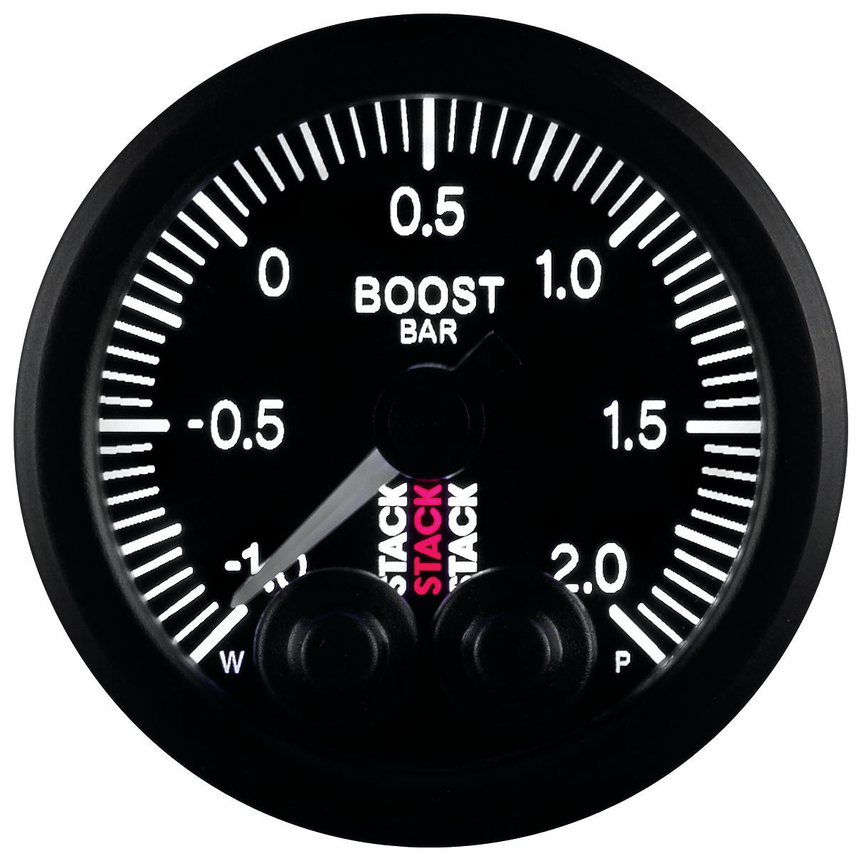 52MM BOOST PRESS PRO-CONTROL BLK -1 TO +2 BAR INCL. T-FITTING
