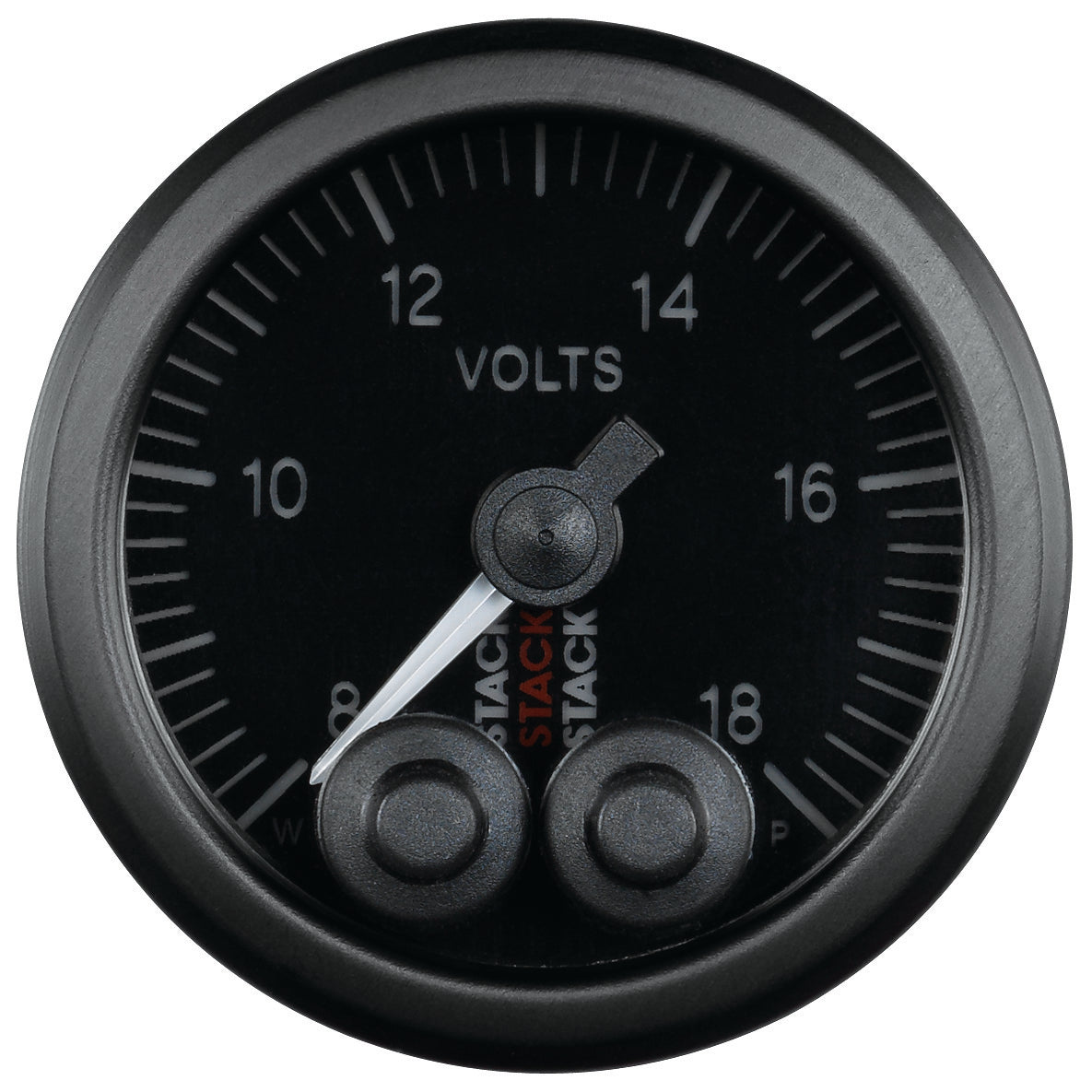 BATTERY VOLTAGE PRO-CONTROL 52MM BLK 8-18V