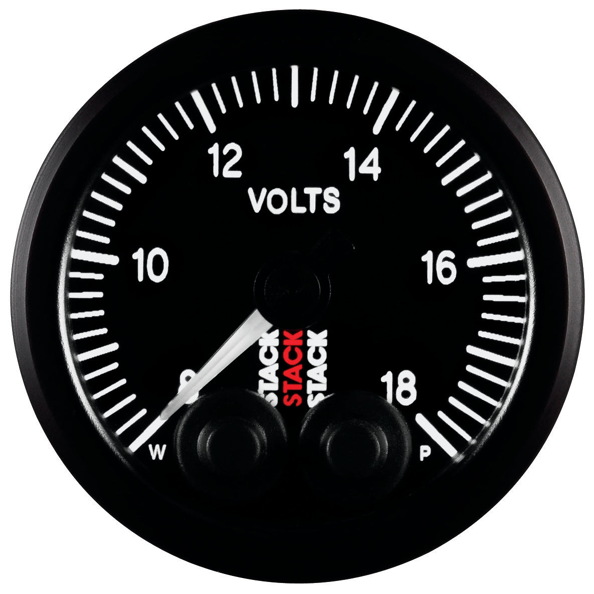 BATTERY VOLTAGE PRO-CONTROL 52MM BLK 8-18V