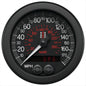 88MM SPEEDOMETER 0-180 MPH / 290 KM/H STACK BLK