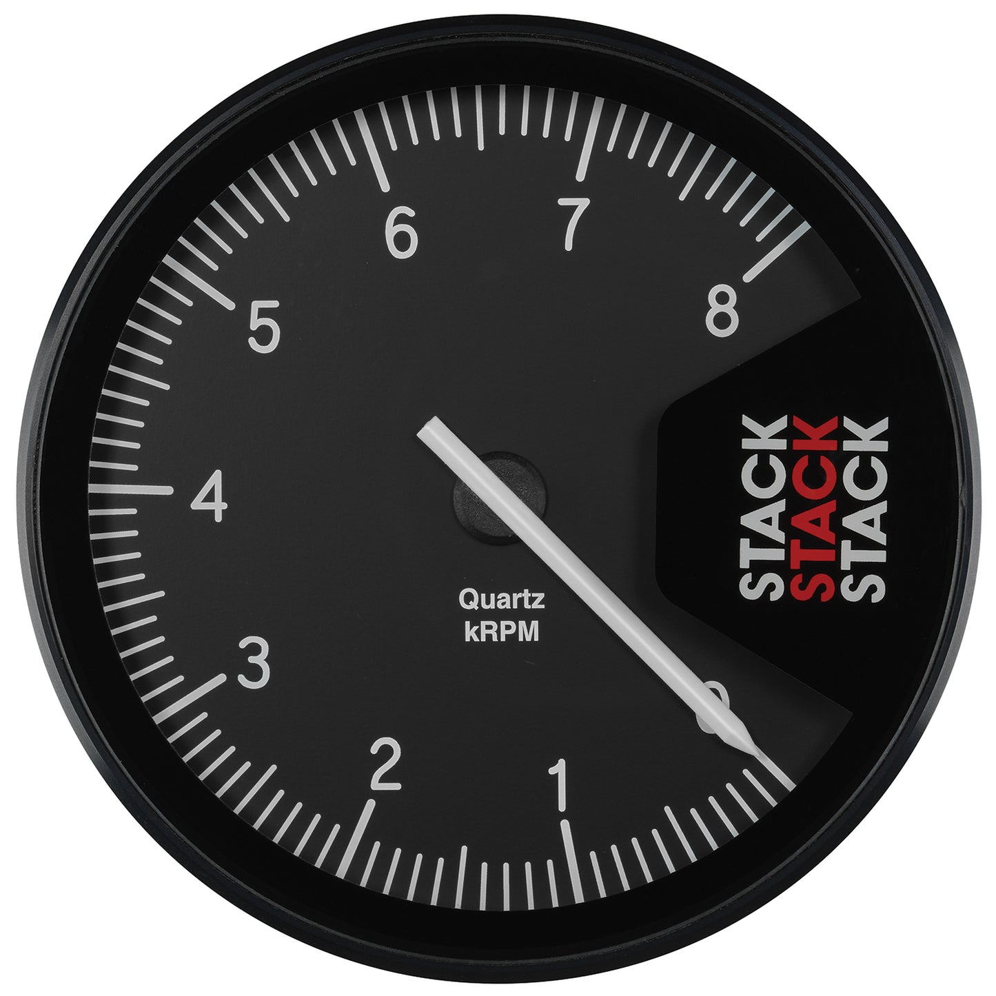 TACHOMETER PROFESSIONAL ACTION REPLAY 125MM BLK 0-8K RPM