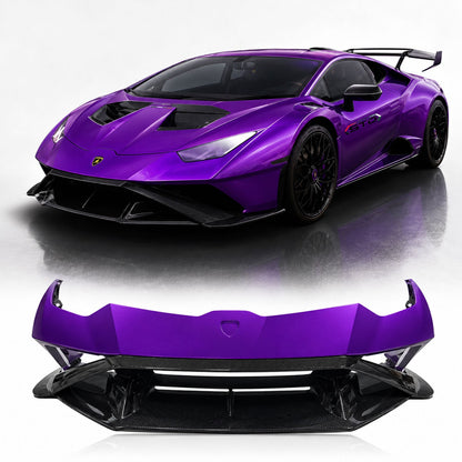 STO Style Carbon Fiber Front Bumper Diffuser Kit for Lamborghini Huracan LP580 LP610 EVO