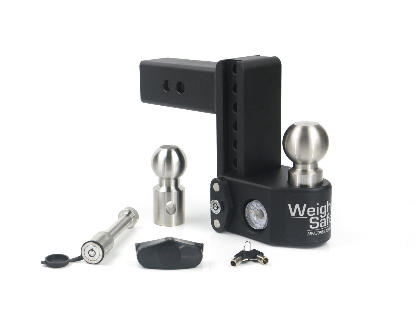 Steel Weigh Safe 6" Drop Hitch With 2.5" Shank Keyed Alike WS05 Included