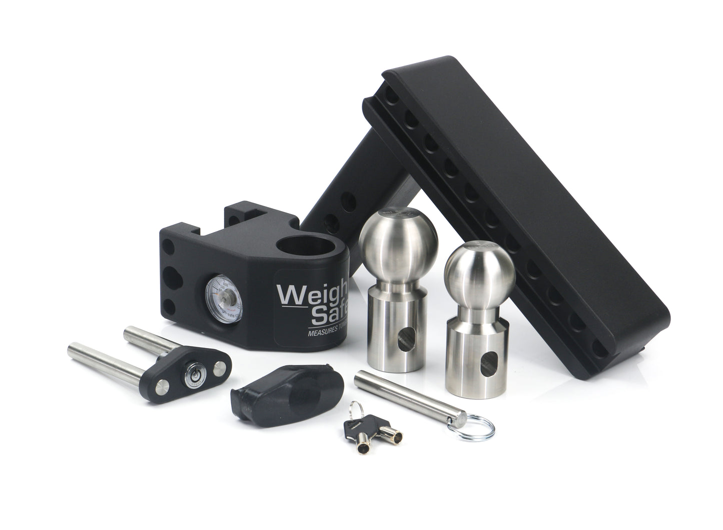Steel Weigh Safe 8" Drop Hitch With 2" Shank (8K/15K GTWR)