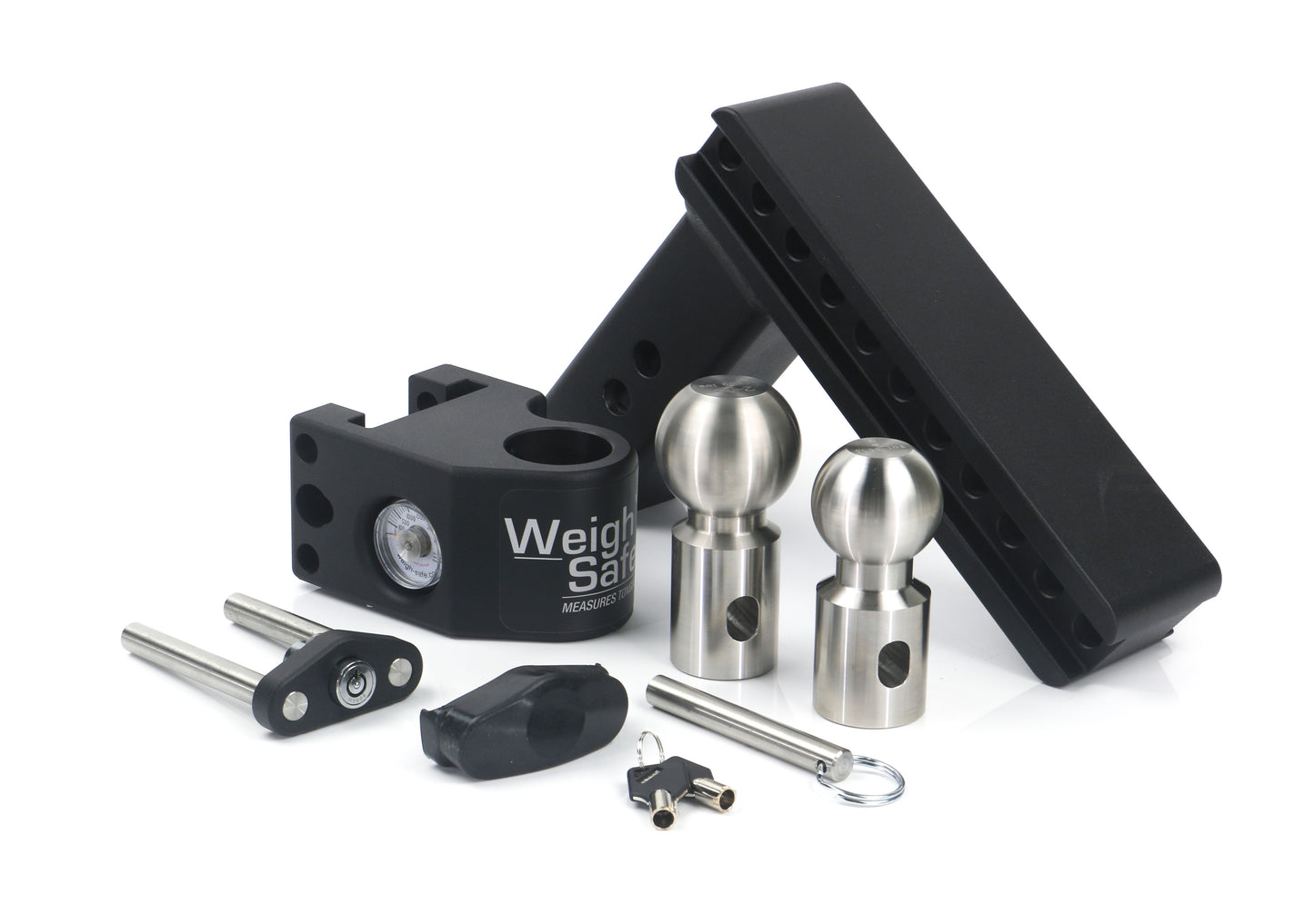 Steel Weigh Safe 8" Drop Hitch With 2.5" Shank (8K/22K GTWR)