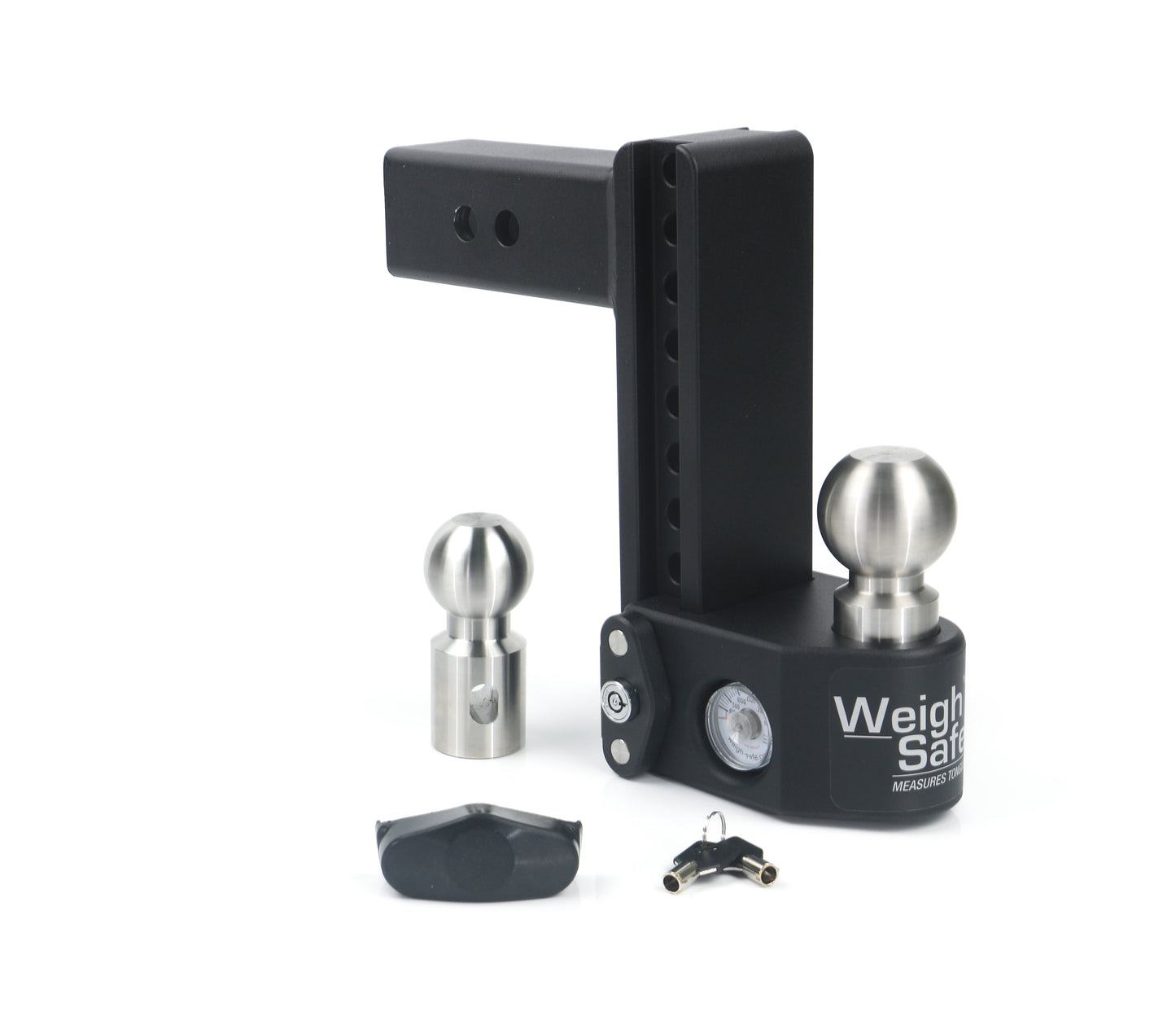 Steel Weigh Safe 8" Drop Hitch With 2.5" Shank (8K/22K GTWR)
