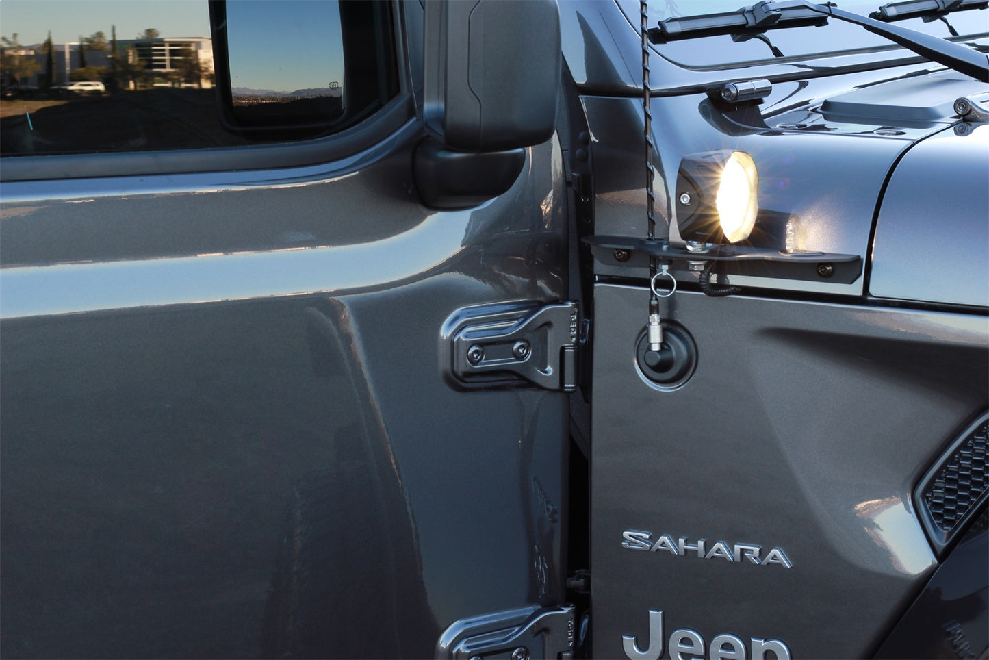 CARR  - 210291 - JL 180 Degree Light Mount Brackets; XP3 Black; (Driver/Pass Side Mtg Brkts)