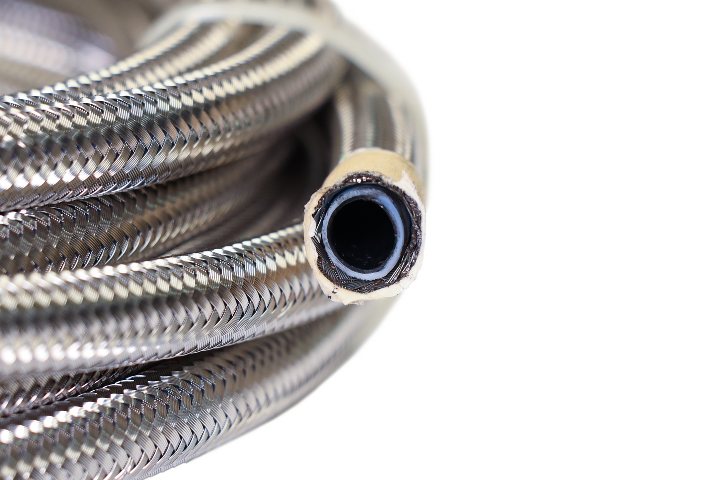 FiTech Go Fuel AN-6 PTFE Stainless Steel 40 Ft Hose Kit