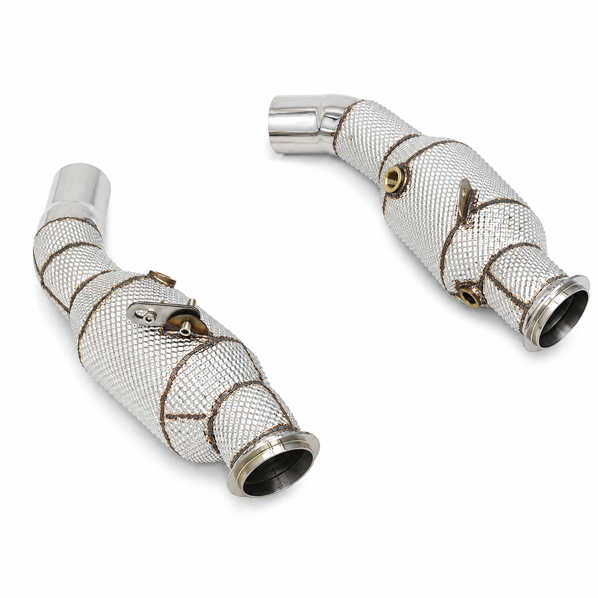 Catted Stainless Steel Downpipe for Alfa Romeo Giulia Quadrifoglio