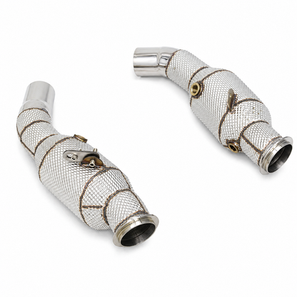 Catted Stainless Steel Downpipe for Alfa Romeo Giulia Quadrifoglio