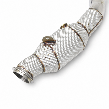 Catted Stainless Steel Downpipe for Alfa Romeo Giulia Quadrifoglio