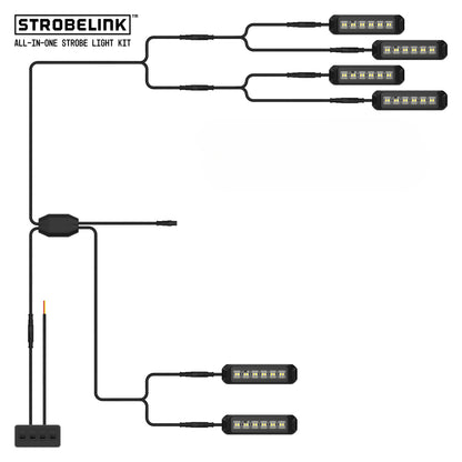 BUILTBRIGHT BB8KB06 StrobeLink® Harness - Type B For 6 Lights (1 EA)