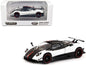 Pagani Zonda Cinque Bianco Benny White and Black "Global64" Series 1/64 Diecast Model Car by Tarmac Works  free shipping USA