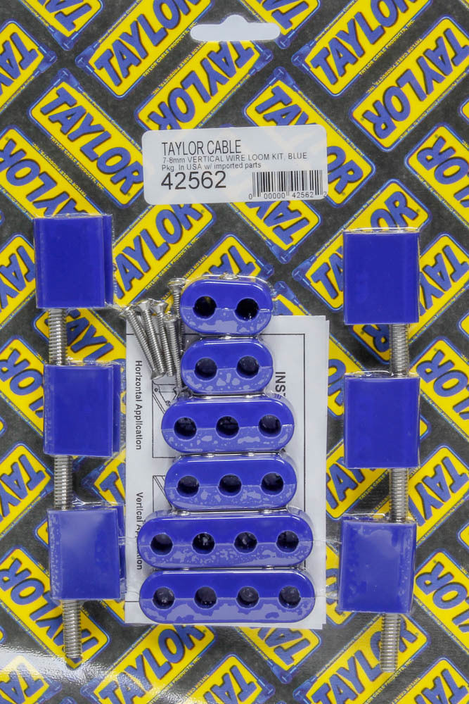7-8mm Vertical Wire Loom Kit Blue - 42562