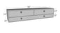 GXTX - TB400-96D-BT - 96inchx20inchx24inch High Cap. Stake Bed Contr. TopSider W/ Doors Comm. Class - Black Texture Coat