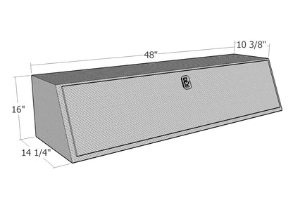 GXTX - TBS100-48-BT - 48inchx16inchx14.5inch Slanted Standard Topsider - Black Texture Coated