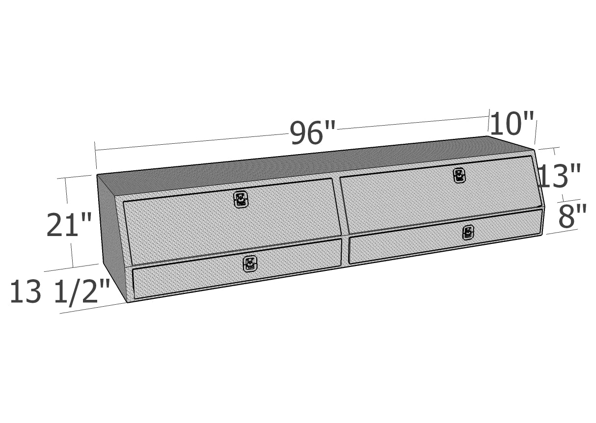 GXTX - TBS200-96D-BD - 96inch Contr. TopSider W/ Drawers & Doors Comm. Class