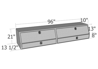 GXTX - TBS200-96D-BD - 96inch Contr. TopSider W/ Drawers & Doors Comm. Class