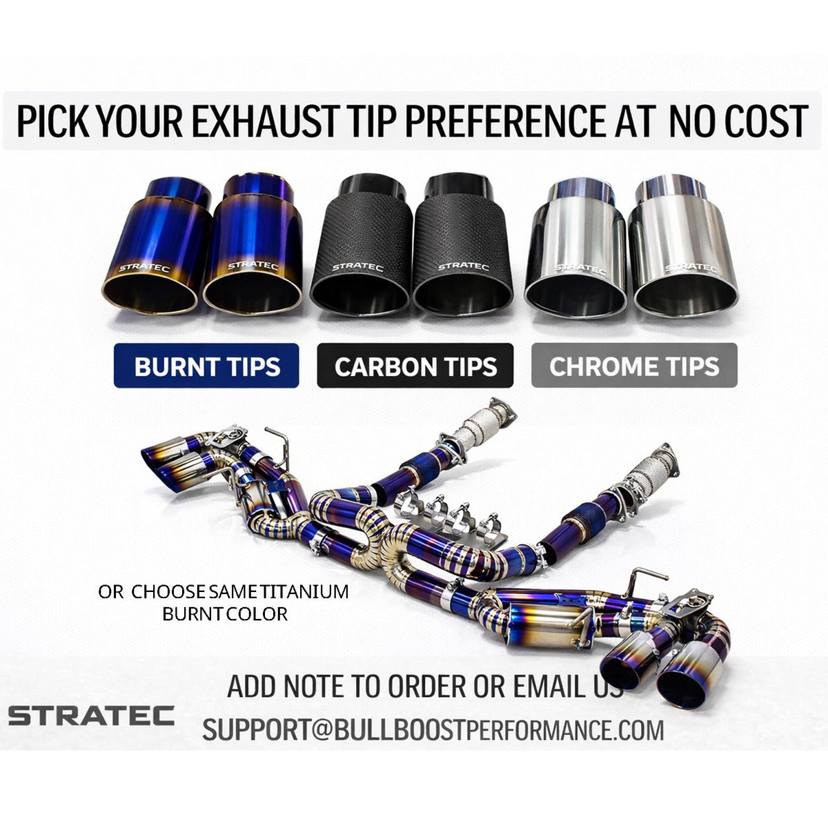 Performance Titanium Catback Exhaust System for Chevrolet Corvette C7 6.2L