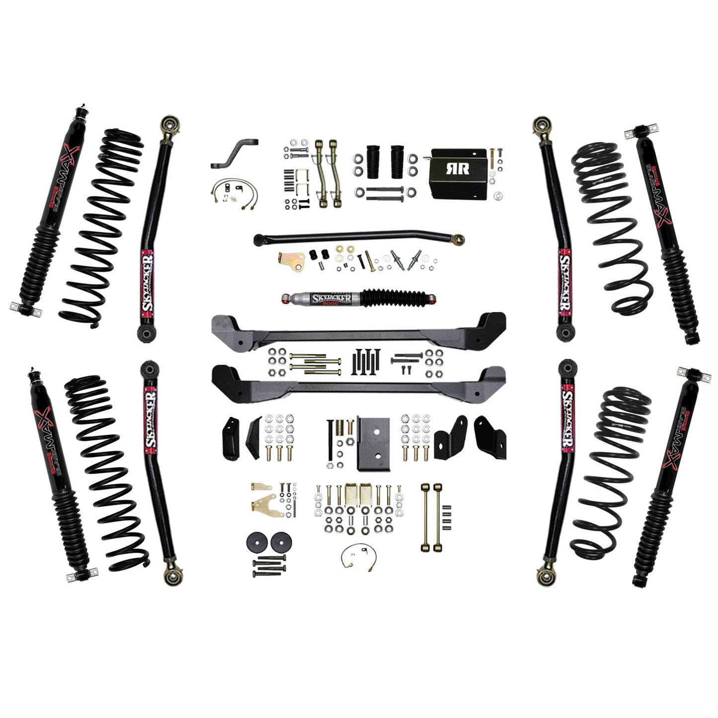 Skyjacker - Long Arm Suspension Lift Kit W/ Shocks - TJ60RR1LTK-B