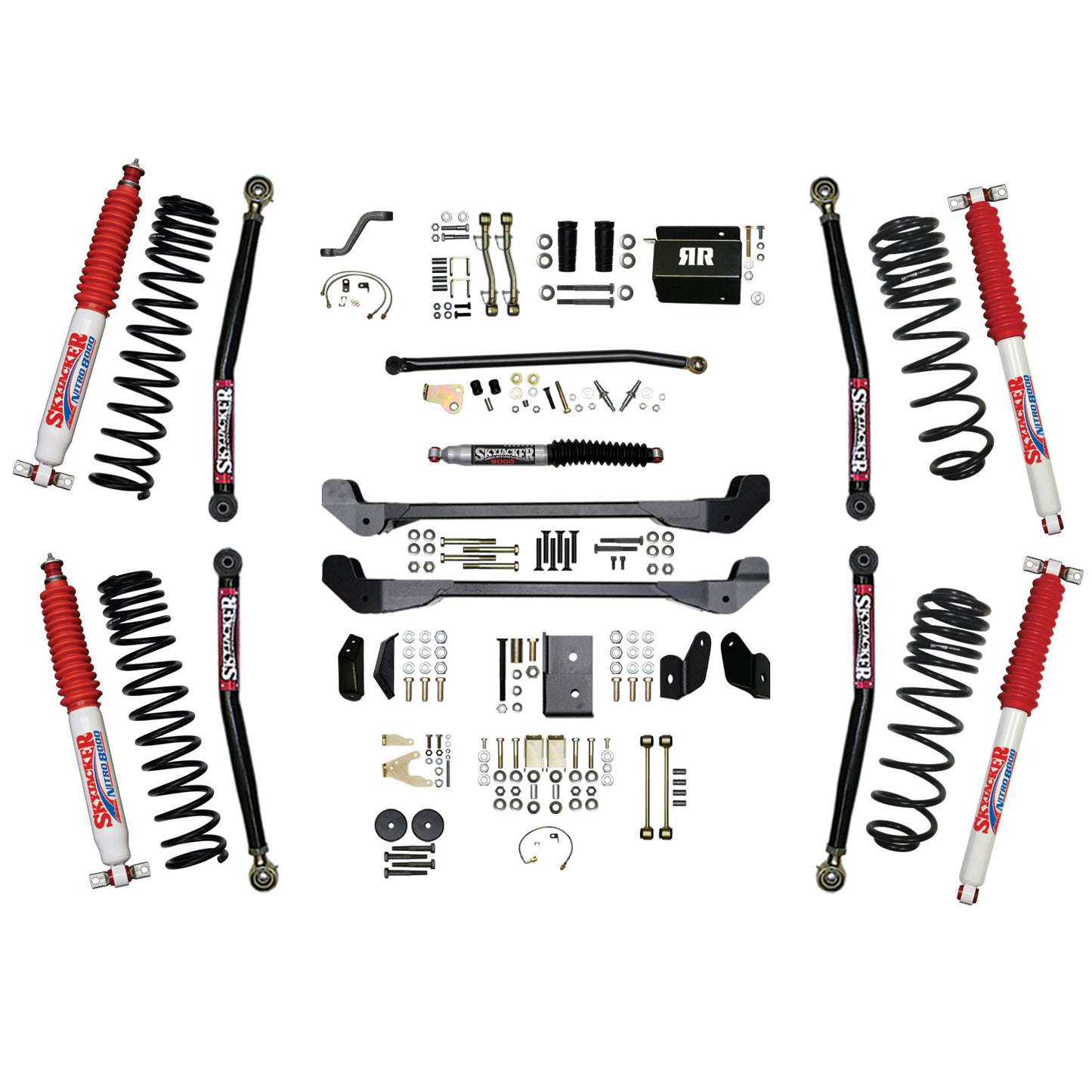 Skyjacker - Long Arm Suspension Lift Kit W/ Shocks - TJ60RR1LTK-N