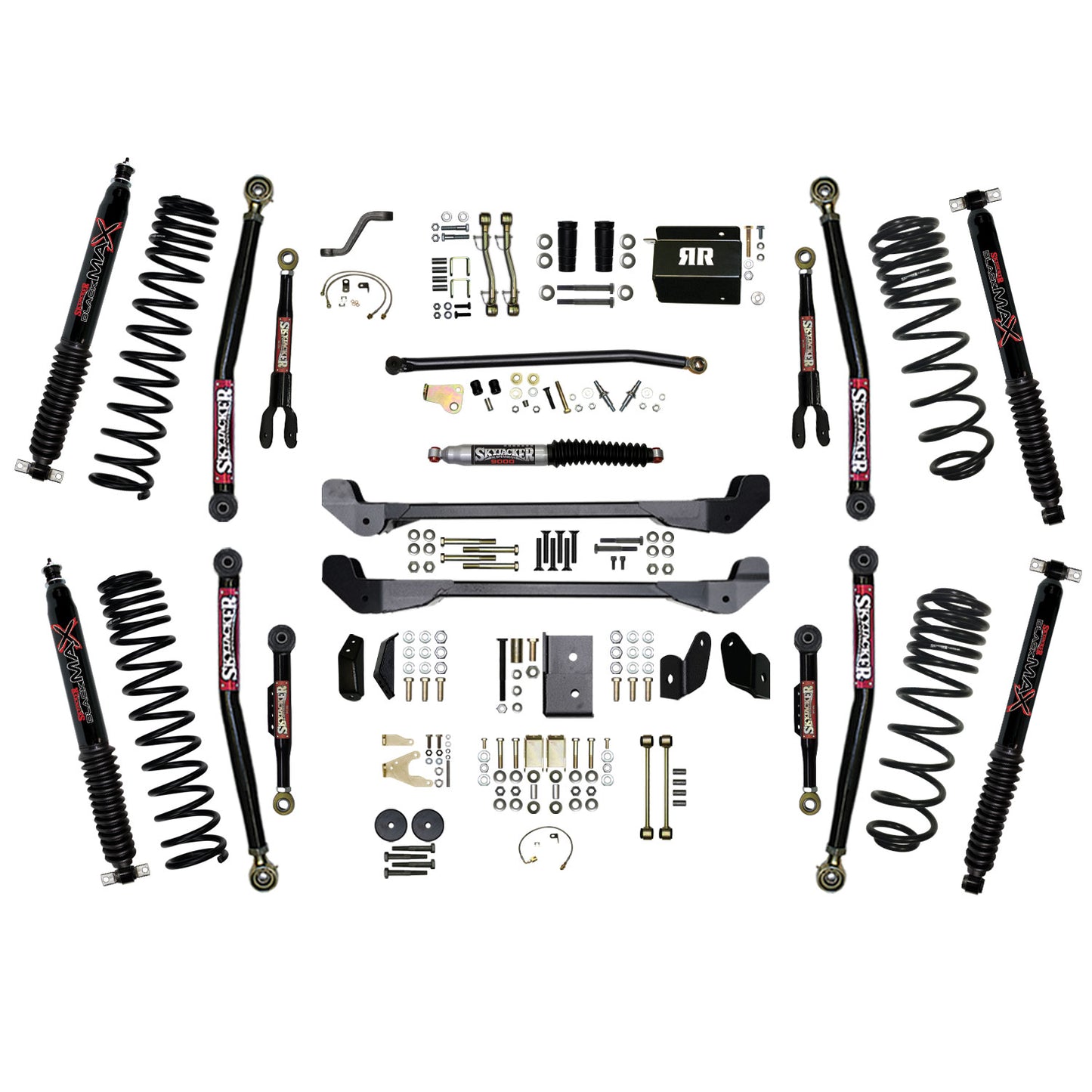 Skyjacker - Long Arm Suspension Lift Kit W/ Shocks - TJ60RR2LTK-B