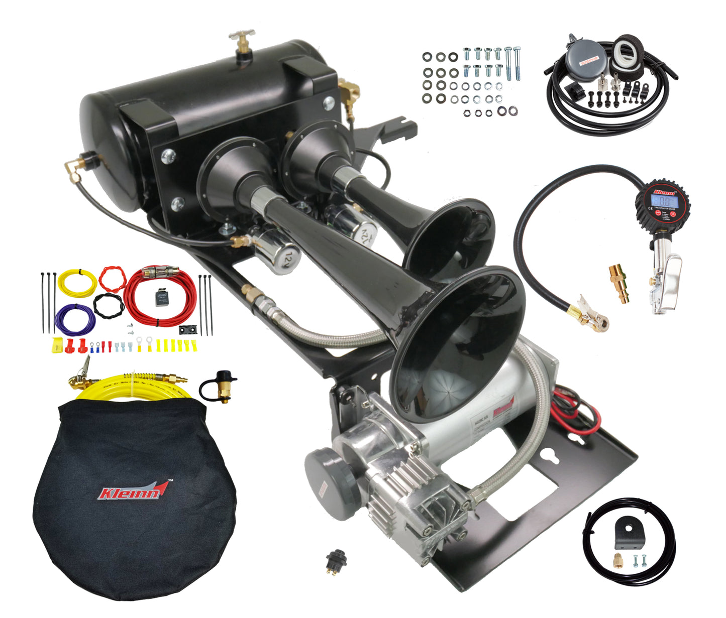 Kleinn Air Horns - TJXTREME - Jeep TJ/LJ Bolt-On Train Horn