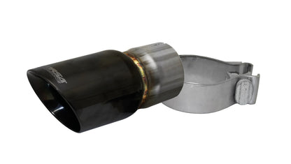 Single 3.0in. Black PVD Pro-Series Universal Tip Kit (2.5in. Inlet-Clamp Include