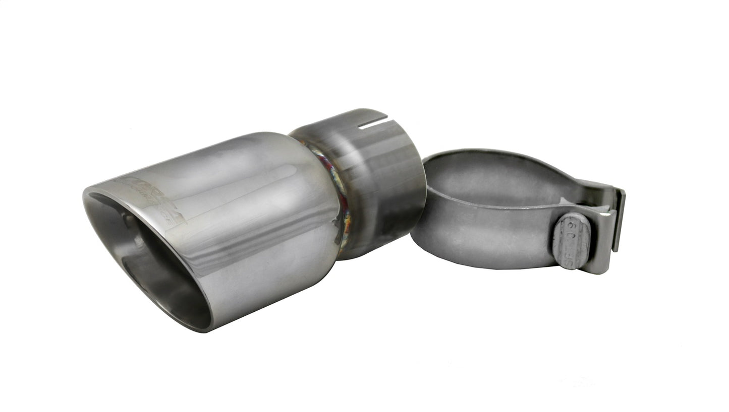 Single 3.0in. Polished Pro-Series Universal Tip Kit (2.5in. Inlet-Clamp Included