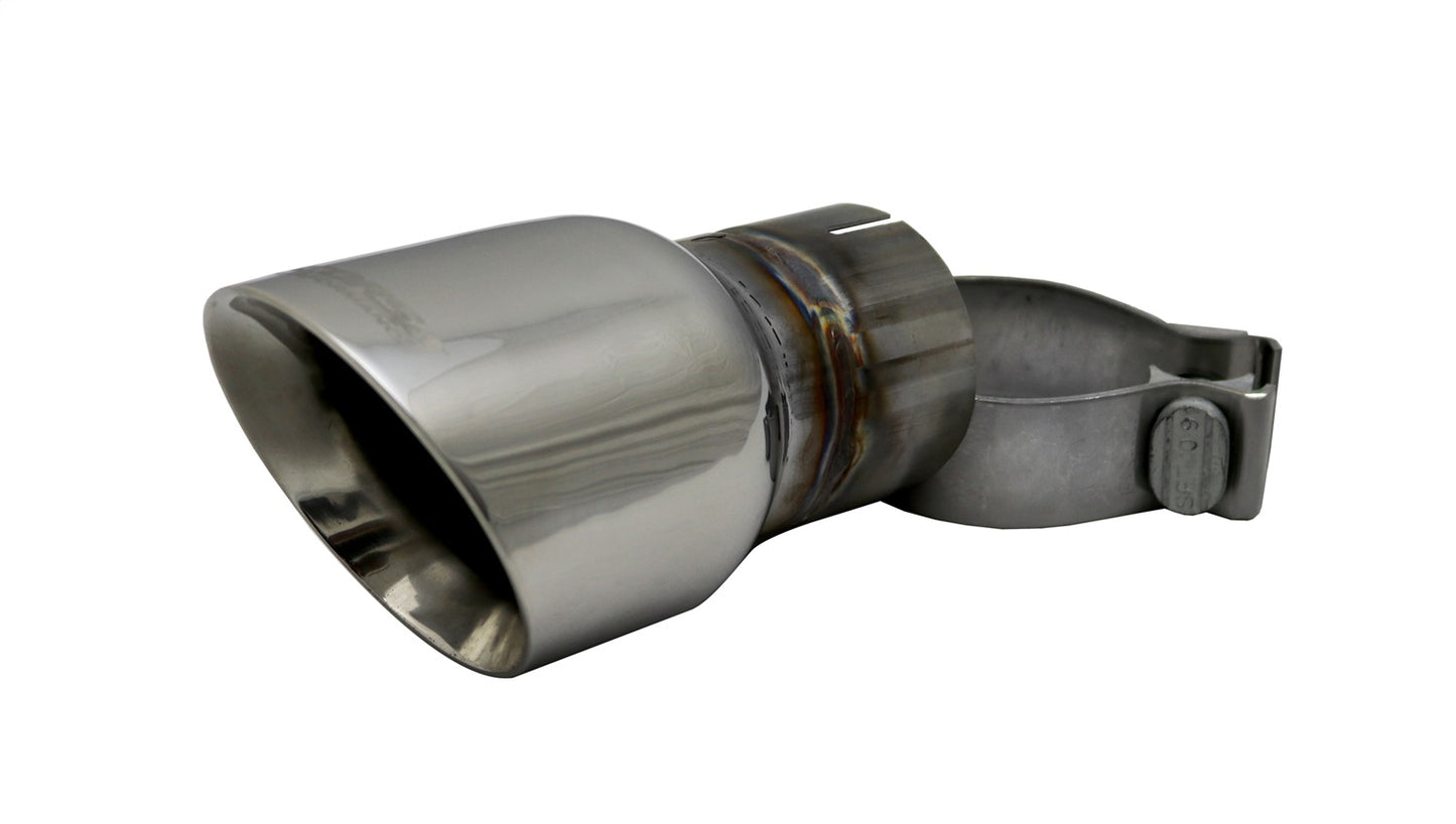 Single 3.5in. Polished Pro-Series Universal Tip Kit (2.5in. Inlet-Clamp Included