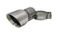 Single 3.5in. Polished Pro-Series Universal Tip Kit (2.75in. Inlet-Clamp Include