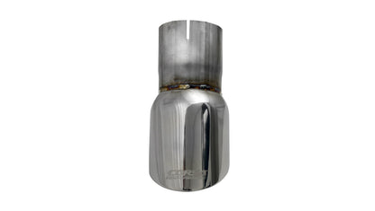 Single 3.5in. Polished Pro-Series Universal Tip Kit (2.75in. Inlet-Clamp Include