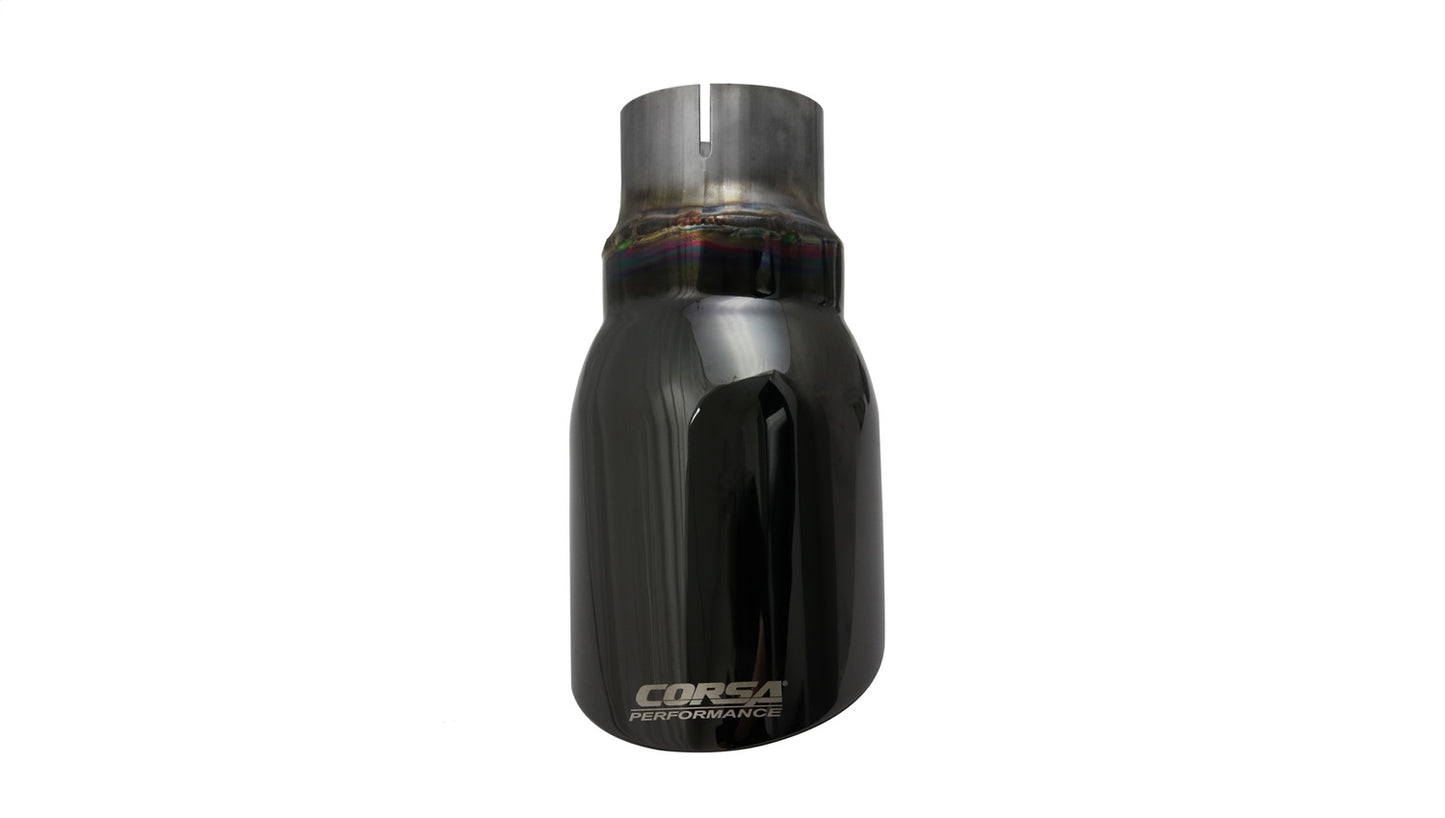 Single 4.0in. Black PVD Pro-Series Universal Tip Kit (2.5in. Inlet-Clamp Include