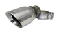 Single 4.0in. Polished Pro-Series Universal Tip Kit (2.5in. Inlet-Clamp Included