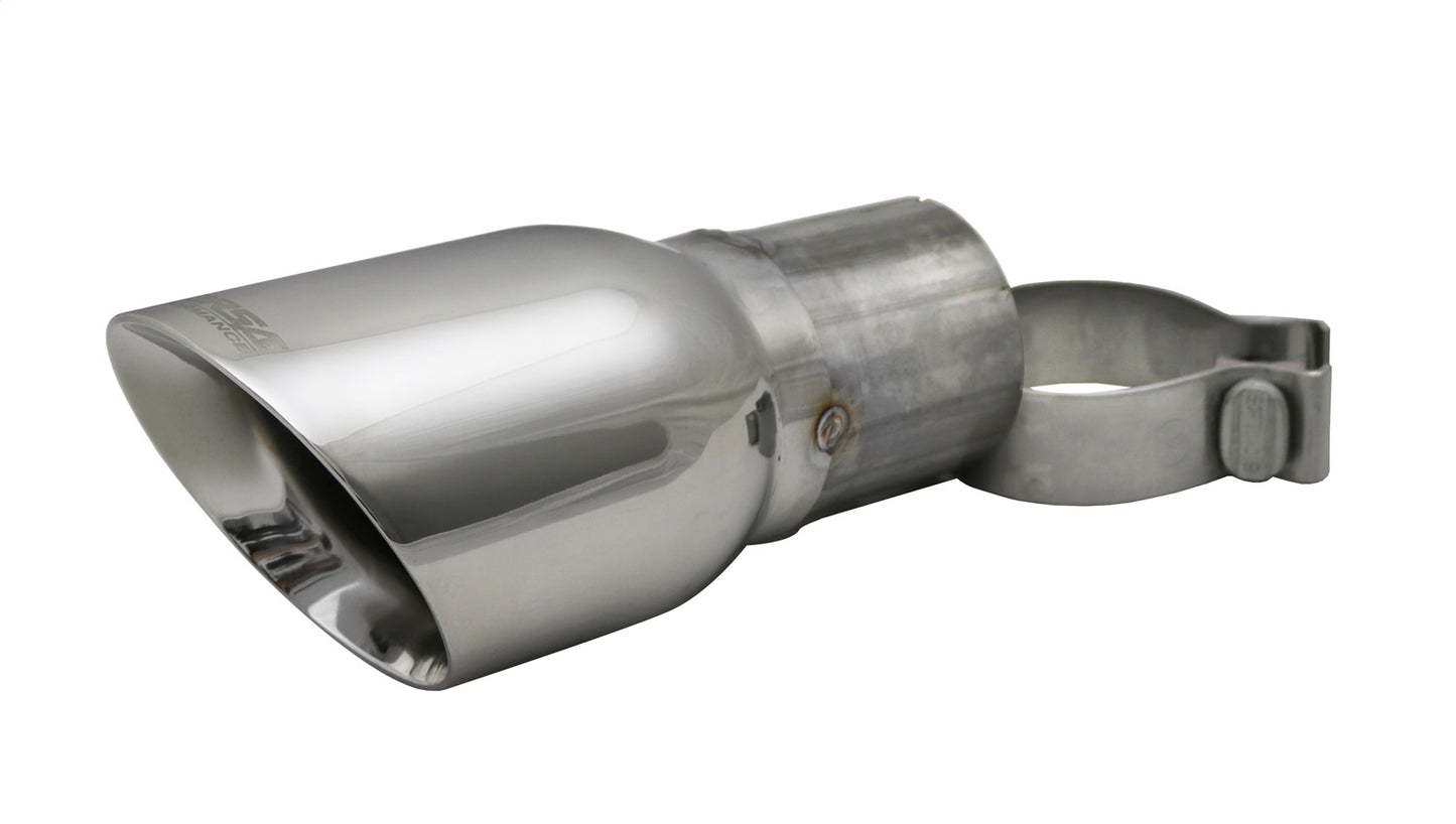 Single 4.0in. Polished Pro-Series Universal Tip Kit (2.75in. Inlet-Clamp Include